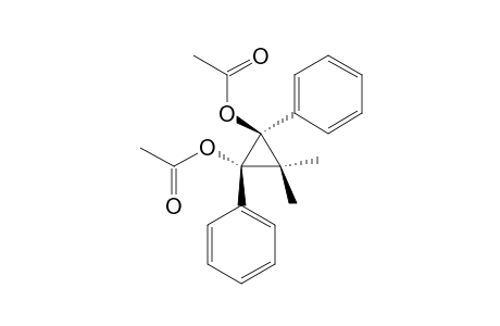 3,3-Dimethyl-1,2-diphenylcyclopropane-trans-1,2-diyl diacetate
