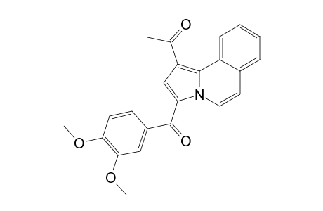 1-ACETYL-3-(3,4-DIMETHOXYBENZOYL)-PYRROLO-[2,1-A]-ISOQUINOLINE