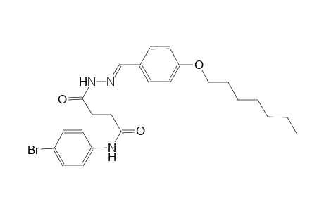butanoic acid, 4-[(4-bromophenyl)amino]-4-oxo-, 2-[(E)-[4-(heptyloxy)phenyl]methylidene]hydrazide