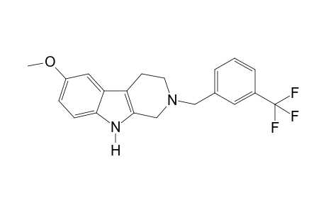 N2-(3-Trifluoromethylbenzyl)-5-methoxytryptamine-A (CH2O,-H2O)