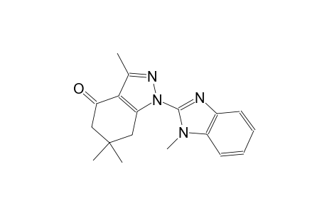 3,6,6-Trimethyl-1-(1-methyl-1H-benzoimidazol-2-yl)-1,5,6,7-tetrahydro-indazol-4-one