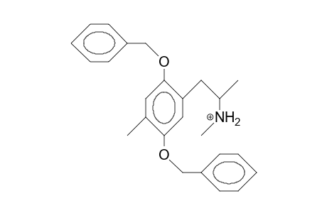 1-(2,5-Dibenzyloxy-4-tolyl)-N-methyl-2-propanamine cation