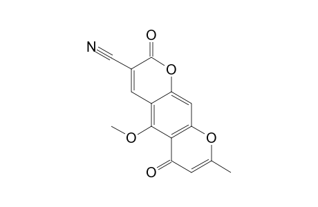 5-Methoxy-8-methyl-2,6-dioxo-2,6-dihydro-2H-pyrano-[3,2-g]chromene-3-carbonitrile