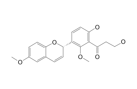 GRAMNIPHENOL_C;(S)-3-HYDROXY-1-[6-HYDROXY-2-METHOXY-3-(6-METHOXY-2-H-CHROMEN-2-YL)-PHENYL]-PROPAN-1-ONE