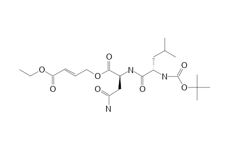 (E)-ETHYL-4-((S)-4-AMINO-2-((S)-2-(TERT.-BUTOXYCARBONYLAMINO)-4-METHYLPENTANAMIDO)-4-OXOBUTANOYLOXY)-BUT-2-ENOATE