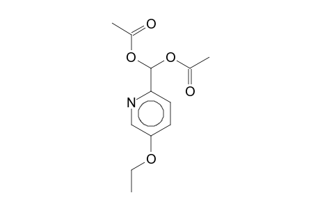 Acetate, (acetyloxy)(5-ethoxy-2-pyridyl)methyl ester