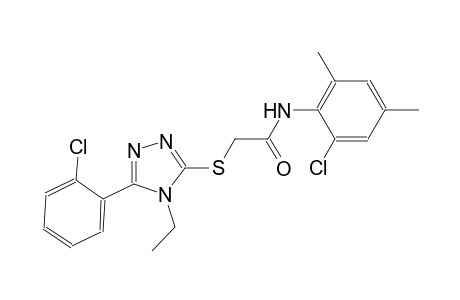 N-(2-chloro-4,6-dimethylphenyl)-2-{[5-(2-chlorophenyl)-4-ethyl-4H-1,2,4-triazol-3-yl]sulfanyl}acetamide