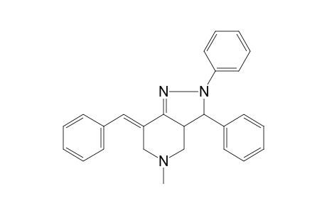 5-Methyl-2,3-diphenyl-7-(phenylmethylidene)-3,3a,4,5,6,7-hexahydro-2H-pyrazolo[4,3-c]pyridine