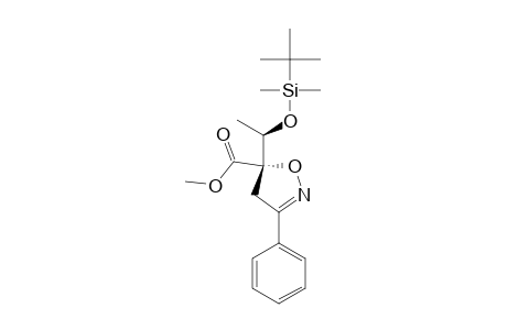 ANTI-5-CARBOMETHOXY-5-[1'-[(TERT.-BUTYLDIMETHYLSILYL)-OXY]-ETHYL]-3-PHENYL-4,5-DIHYDROISOXAZOLE;MINOR_STEREOMER