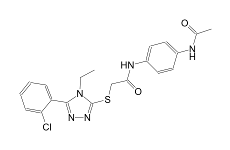 N-[4-(acetylamino)phenyl]-2-{[5-(2-chlorophenyl)-4-ethyl-4H-1,2,4-triazol-3-yl]sulfanyl}acetamide