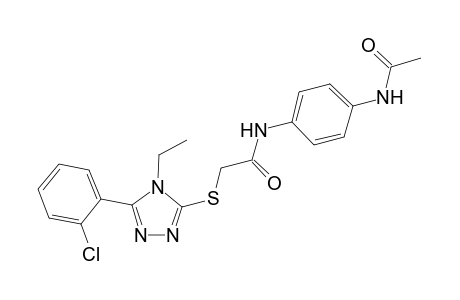 N-[4-(acetylamino)phenyl]-2-{[5-(2-chlorophenyl)-4-ethyl-4H-1,2,4-triazol-3-yl]sulfanyl}acetamide