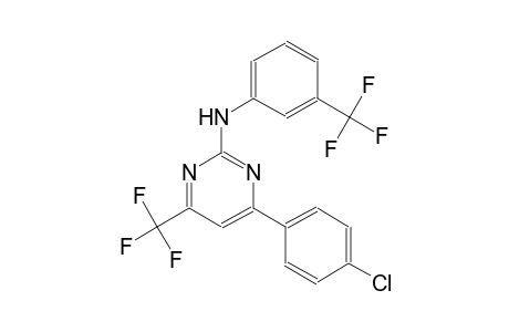 4-(4-chlorophenyl)-6-(trifluoromethyl)-N-[3-(trifluoromethyl)phenyl]-2-pyrimidinamine