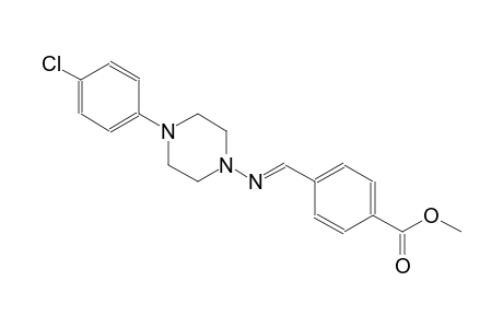 methyl 4-((E)-{[4-(4-chlorophenyl)-1-piperazinyl]imino}methyl)benzoate
