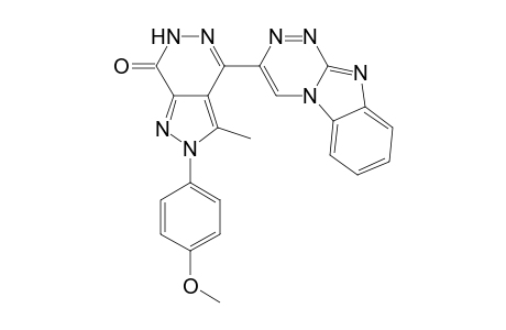 4-(Benzo[4,5]imidazo[2,1-c][1,2,4]triazin-3-yl)-2-(4-methoxyphenyl)-3-methyl-2H-pyrazolo[3,4-d]pyridazin-7(6H)-one