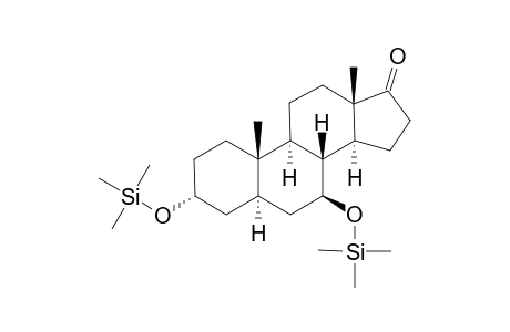 Trimethylsilyl- 7.beta.-Hydroxyandrosterone or Bis(trimethylsilyl)-3.alpha.,7.beta.-Dihydroxy-5.alpha.-androst-17-one