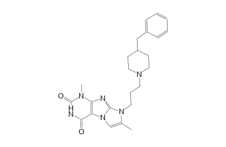1H-imidazo[2,1-f]purine-2,4(3H,8H)-dione, 1,7-dimethyl-8-[3-[4-(phenylmethyl)-1-piperidinyl]propyl]-