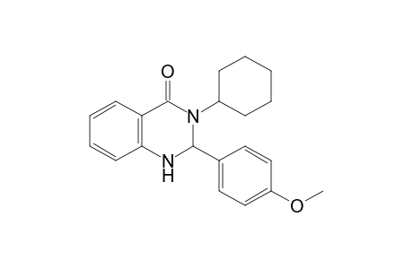 Quinazolin-4(3H)-one, 1,2-dihydro-3-cyclohexyl-2-(4-methoxyphenyl)-
