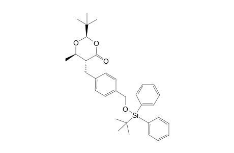 (2R,5R,6R)-2-(tert-Butyl)-5-{4-[(tert-butyl)diphenylsilyloxy]methylbenzyl}-6-methyl-1,3-dioxan-4-one