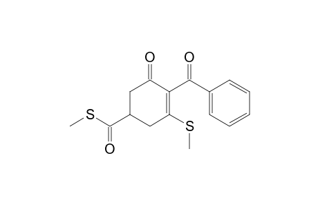 3-Cyclohexene-1-carbothioic acid, 4-benzoyl-3-(methylthio)-5-oxo-,S-methyl ester