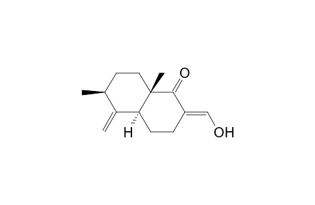2-(hydroxymethylene)-6.beta.,8a.beta.-dimethyl-5-methylene-trans-perhydronaphthalen-1-one