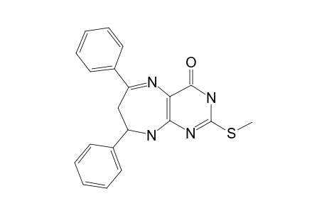 2,3,6,7-TETRAHYDRO-8-METHYLTHIO-2,4-DIPHENYL-1H-PYRIMIDO-[4,5-B]-[1,4]-DIAZEPIN-6-ONE