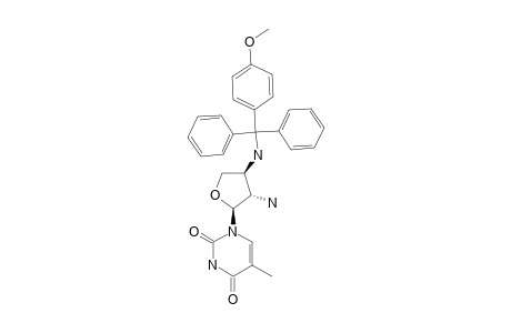 1-[2'-AMINO-2',3'-DIDEOXY-3'-N-[(DIPHENYL)-(4-METHOXYPHENYL)-METHYL]-ALPHA-L-THREO-FURANOSYL]-THYMINE