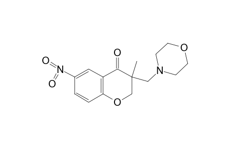 3-METHYL-3-(MORPHOLINOMETHYL)-6-NITRO-4-CHROMANONE