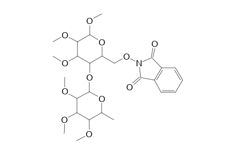 Methyl 2,3,4-tri-o-methyl-alpha,L-rhamnopyranosyl(1-4)-2,3-di-o-methyl-6-o-phthalimido-alpha,D-galactopyranoside