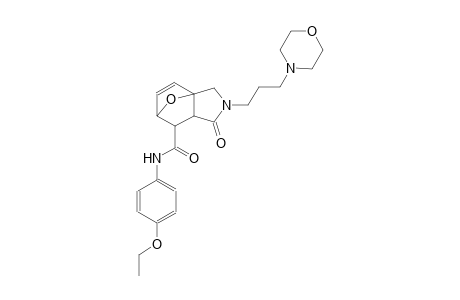 N-(4-ethoxyphenyl)-3-[3-(morpholin-4-yl)propyl]-4-oxo-10-oxa-3-azatricyclo[5.2.1.0¹,⁵]dec-8-ene-6-carboxamide