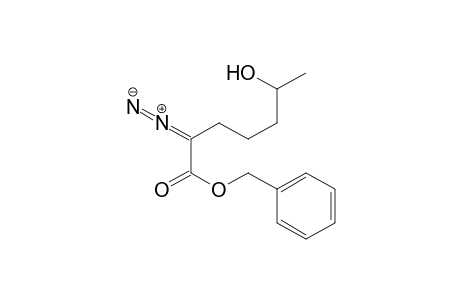 Benzyl 2-diazo-6-hydroxyheptanoate