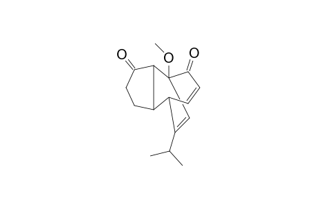 1-Methoxy-12-isopropyltricyclo[5.3.2.0(2,6)]dodeca-8,11-dien-3,10-dione isomer