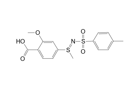 Benzoic acid, 2-methoxy-4-[S-methyl-N-[(4-methylphenyl)sulfonyl]sulfinimidoyl]-, (.+-.)-