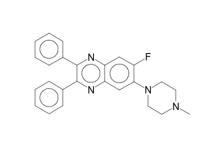 6-Fluoro-7-(4-methyl-1-piperazinyl)-2,3-diphenylquinoxaline