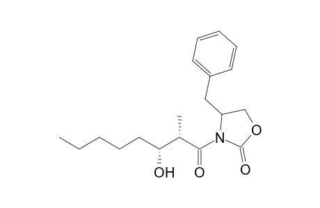 (2S)-4-Benzyl-3-((2S,3R)-3-hydroxy-2-methyloctanoyl)oxazolidin-2-one