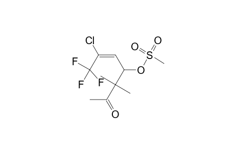 5-Hepten-2-one, 6-chloro-7,7,7-trifluoro-3,3-dimethyl-4-[(methylsulfonyl)oxy]-