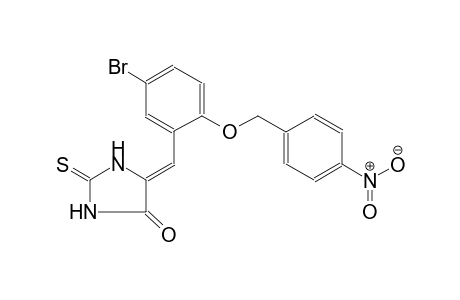 4-imidazolidinone, 5-[[5-bromo-2-[(4-nitrophenyl)methoxy]phenyl]methylene]-2-thioxo-, (5Z)-