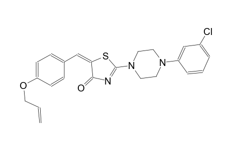 (5E)-5-[4-(allyloxy)benzylidene]-2-[4-(3-chlorophenyl)-1-piperazinyl]-1,3-thiazol-4(5H)-one