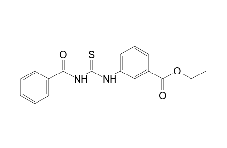 m-(3-benzoyl-2-thioureido)benzoic acid, ethyl ester