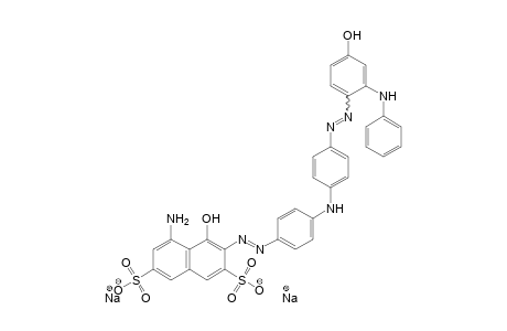 2,7-Naphthalenedisulfonic acid, 5-amino-4-hydroxy-3-[[4-[[4-[[4-hydroxy-3-phenylamino)phenyl]azo]phenyl]amino]phenyl]azo]-, disodium salt