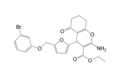 ethyl 2-amino-4-{5-[(3-bromophenoxy)methyl]-2-furyl}-5-oxo-5,6,7,8-tetrahydro-4H-chromene-3-carboxylate