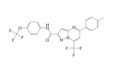 5-(4-methylphenyl)-N-[4-(trifluoromethoxy)phenyl]-7-(trifluoromethyl)pyrazolo[1,5-a]pyrimidine-2-carboxamide