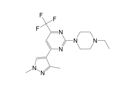pyrimidine, 4-(1,3-dimethyl-1H-pyrazol-4-yl)-2-(4-ethyl-1-piperazinyl)-6-(trifluoromethyl)-