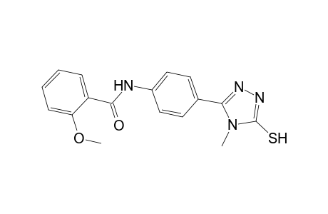 2-Methoxy-N-[4-(4-methyl-5-sulfanyl-4H-1,2,4-triazol-3-yl)phenyl]benzamide