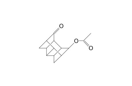 exo-9-Acetoxy-pentacyclo(6.2.1.1/3,6/.0/2,7/.0/4,10/)dodecan-5-one