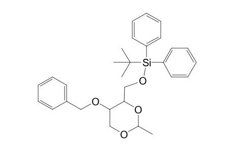 3-O-Benzyl-2,4-di-O-ethylidene-1-O-(t-butyldiphenylsilyl)butane-1,2,3,4-tetrol