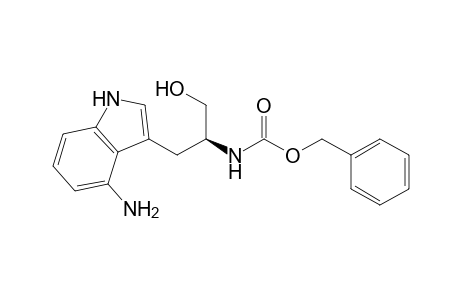 (phenylmethyl) N-[(2S)-1-(4-azanyl-1H-indol-3-yl)-3-oxidanyl-propan-2-yl]carbamate
