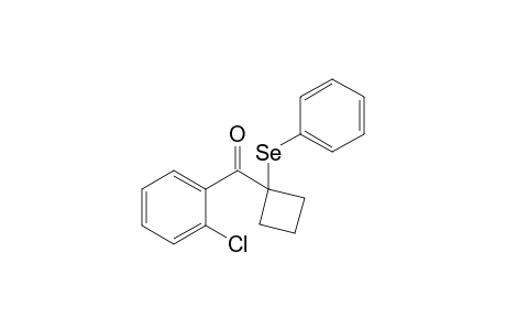 (2-Chlorophenyl)(1-(phenylselanyl)cyclobutyl)-methanone