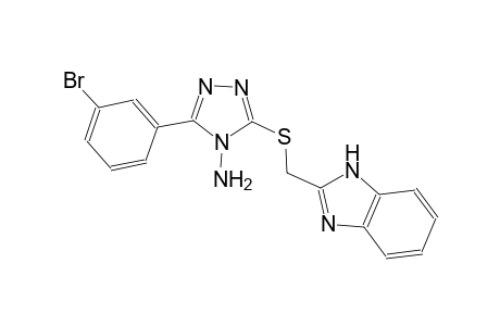 3-[(1H-benzimidazol-2-ylmethyl)sulfanyl]-5-(3-bromophenyl)-4H-1,2,4-triazol-4-amine