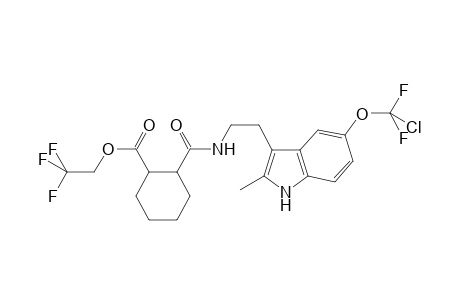 2,2,2-trifluoroethyl 2-[2-[5-[chloro(difluoro)methoxy]-2-methyl-1H-indol-3-yl]ethylcarbamoyl]cyclohexane-1-carboxylate