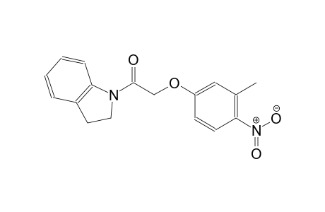 1H-indole, 2,3-dihydro-1-[(3-methyl-4-nitrophenoxy)acetyl]-